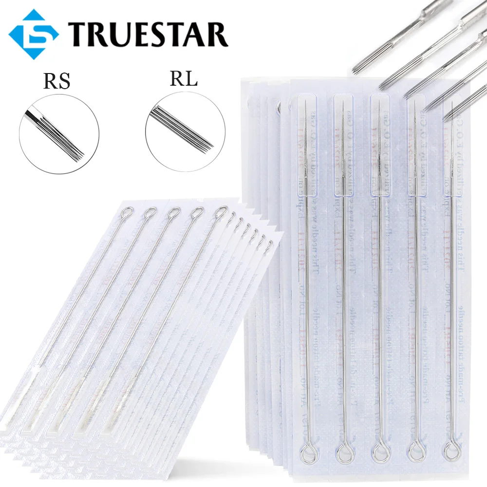 5/10/15/20/50PCS Tattoo Needle 0.35MM RL RS Stainless Steel Sterilized Tattoo Needles for Tattoo Grip and Machines Tattoo Supply