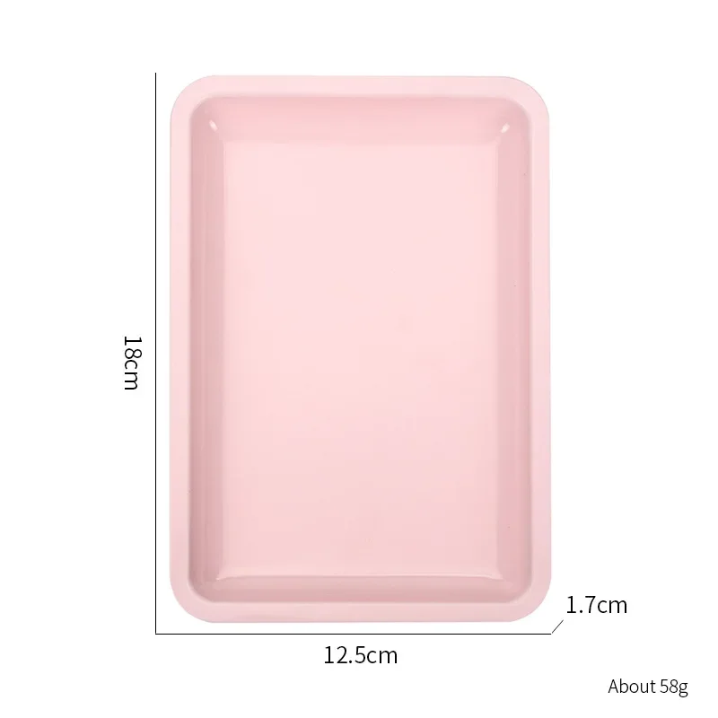 Nail Art Equipment Plate Stainless Steel Doctor Surgical Dental Tray False Nails Dish Tools Cosmetic Storage Tray Manicure tool