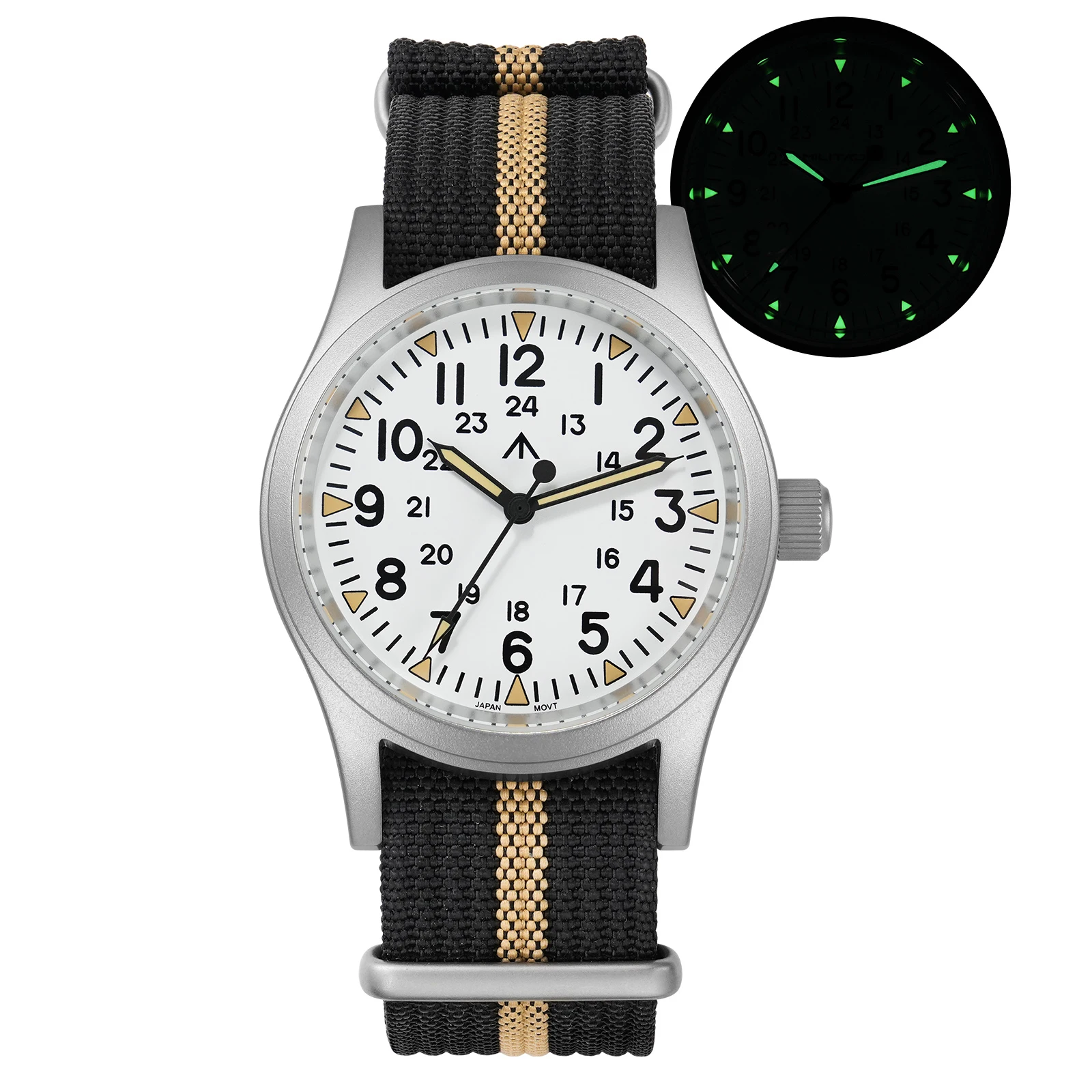 White Dial Black