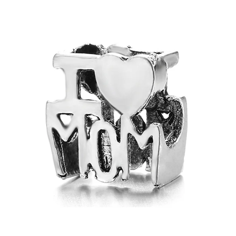 New Diamond Heart Pendants Silver Plated Hollow Alloy Animals Beads For Fashion DIY Bracelet Necklace Jewelry Accessories Gift