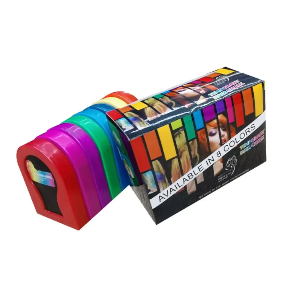 8pcs 3g Disposable Hair Chalk Powder Hair Coloring Pressed Powder One-time Hair Dye Products Color Woman Hair Coloring