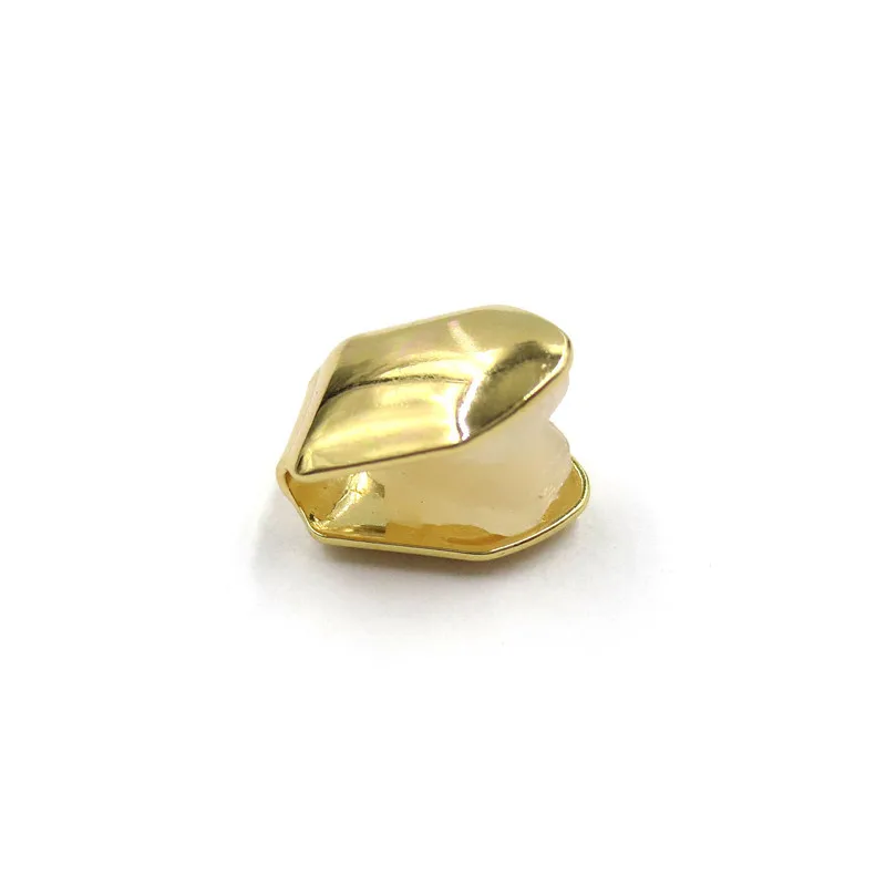 Halloween Teeth Grillz Gold/Silver Plated HipHop Single Tooth Grillz Top/Bottom Dental Grill Teeth Cap Men Women Fashion Jewelry