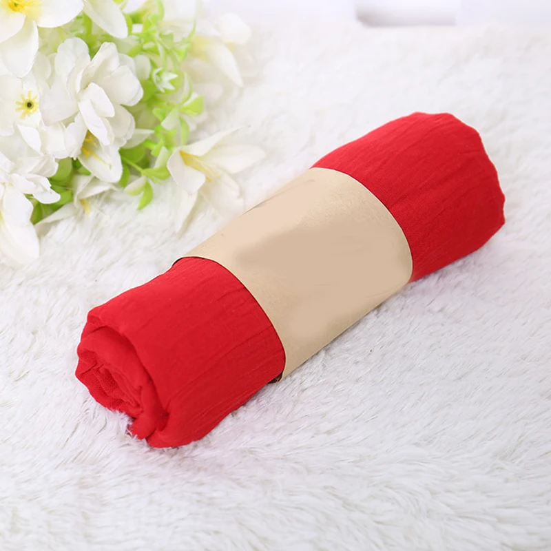 Solid Color 180x45cm Thin Cotton Linen Shawls And Wraps Travel Vacation Ladies Elegant Long Shawl Hijab Head Scarfs Women Scarf