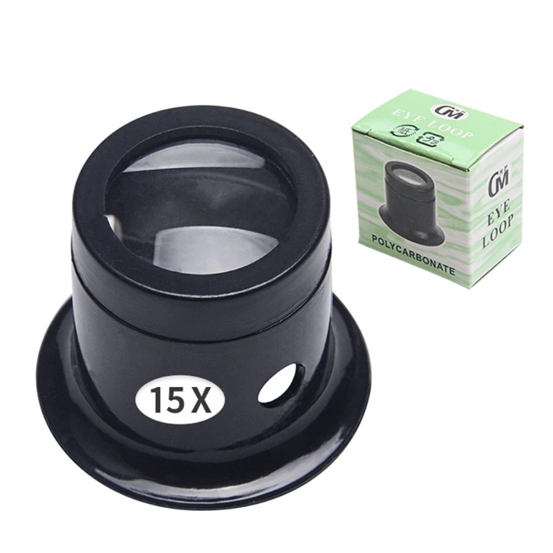 1PC Portable Monocular Magnifier Watch Lens Reading Senior Low for Vision Antique Models Jewelry Diamonds Gems Coins Stamps