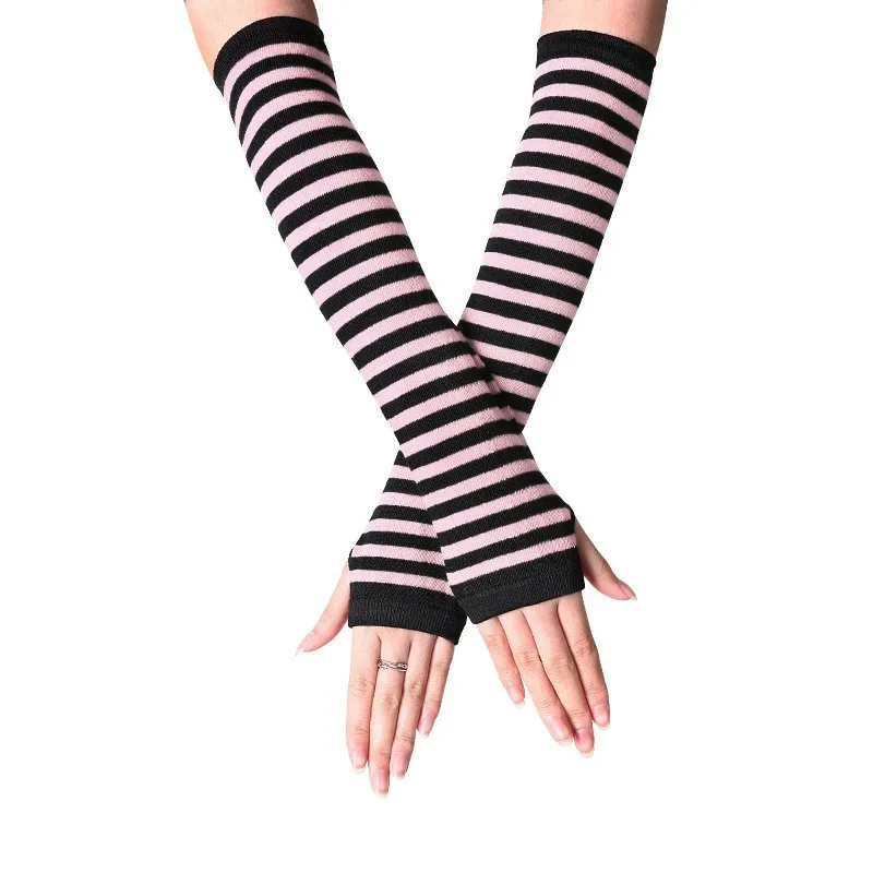 Black Pink Striped