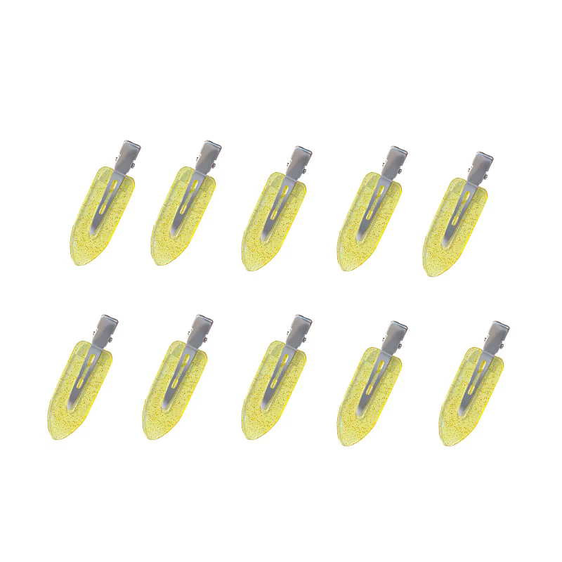 10pcs yellow glitter