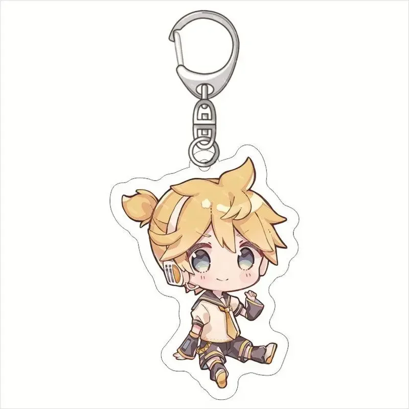 Hatsune Miku Cute Kawaii Animation Picture Student Couple Acrylic Keychain School Bag Pendant Accessories Gift Wholesale