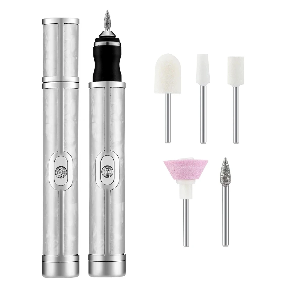 LINMANDA Cordless Nail Drill Machine Manicure Drill Polisher Cuticle Nail Drill Equipment Nail E-File Nail Grinding Machine Set