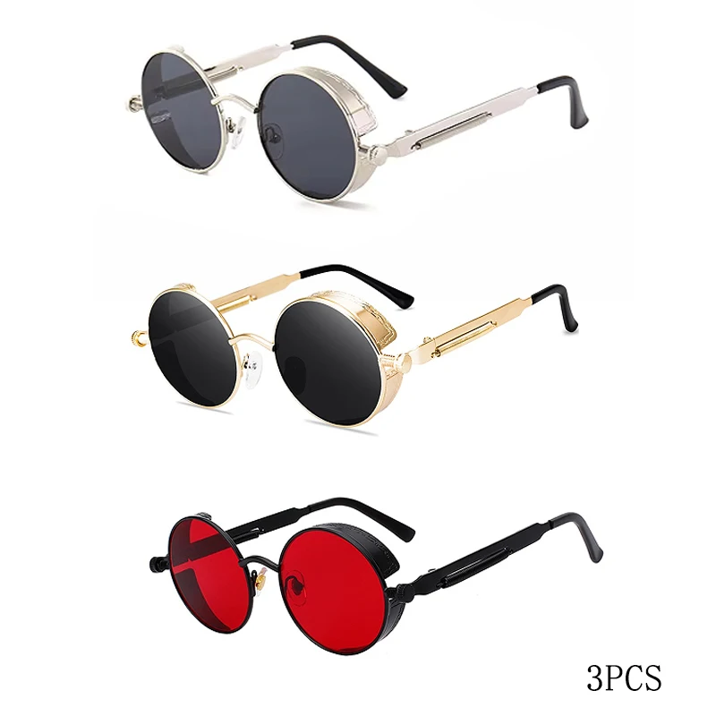 3PCS Silver Gold Red