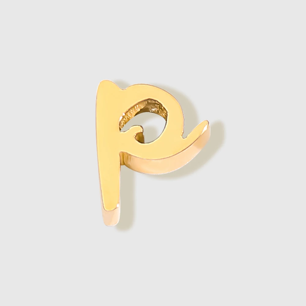 eManco A-Z 26 Lowercase Stainless Steel Alphabet Accessories 1.5MM Hole For DIY Necklace Bracelet Wholesale