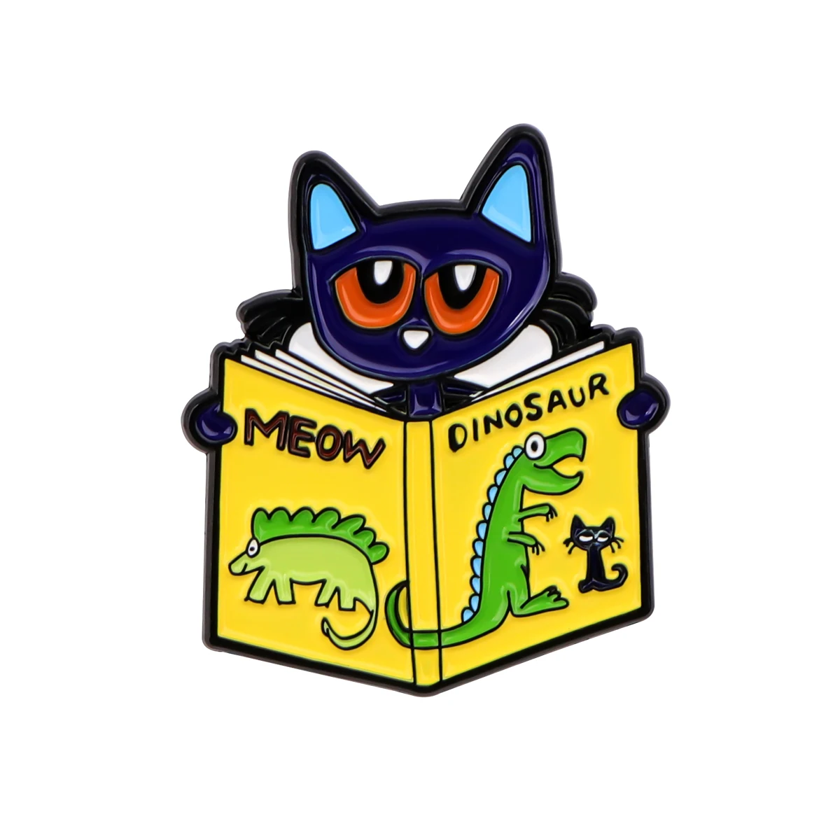 Rainbow Striped Cat Jewelry Pins for Backpacks Lapel Enamel Pins and Brooches for Woman Bags Badge Friend Kids for Gifts