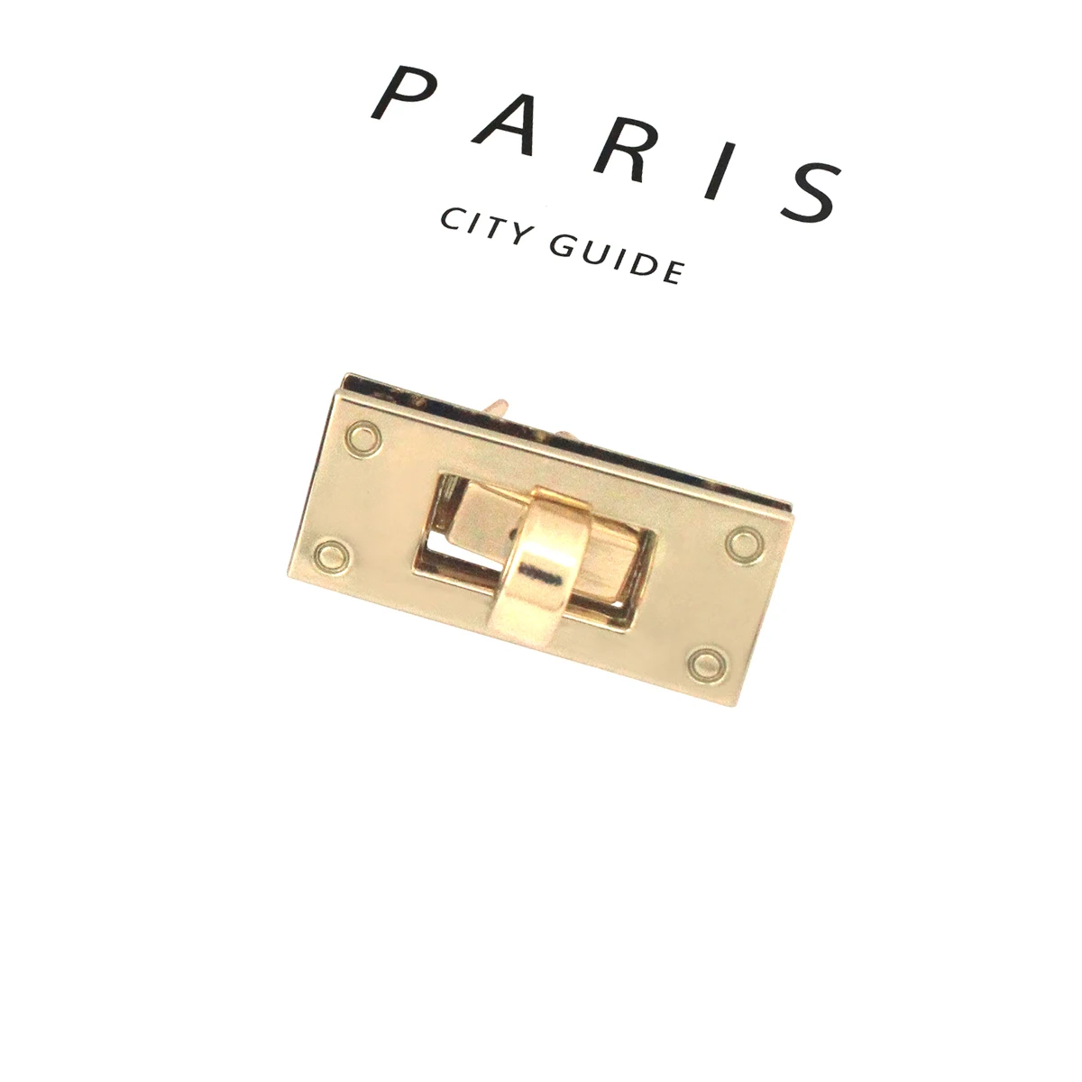 1pcs Metal Rectangle Turn Lock New Style Fashion Twist Lock Clasp Leather Craft Women Handbag Shoulder Bag Purse DIY Hardware