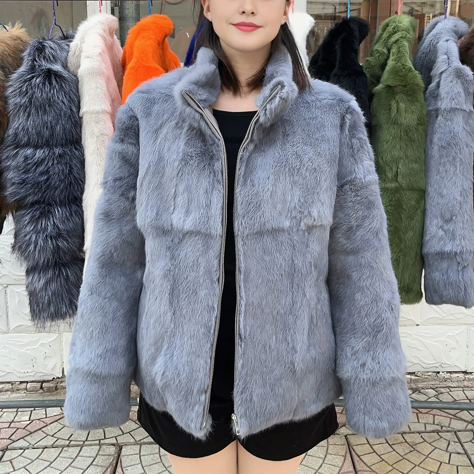 Light grey zipper