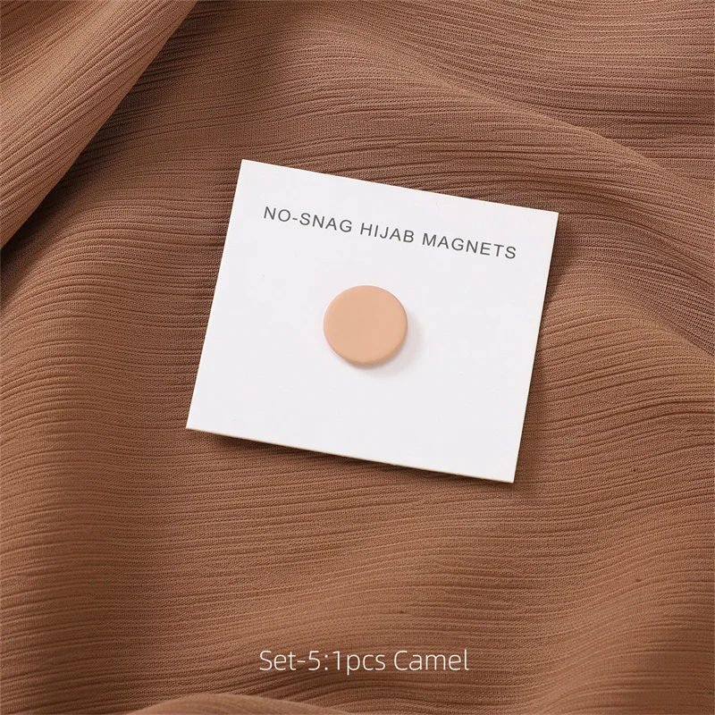 2024 New Fashion Magnet Hijab Scarf Brooch Pins For Muslim Woman Candy Colors Magnets Magnetic Buckle Accessories Ladies