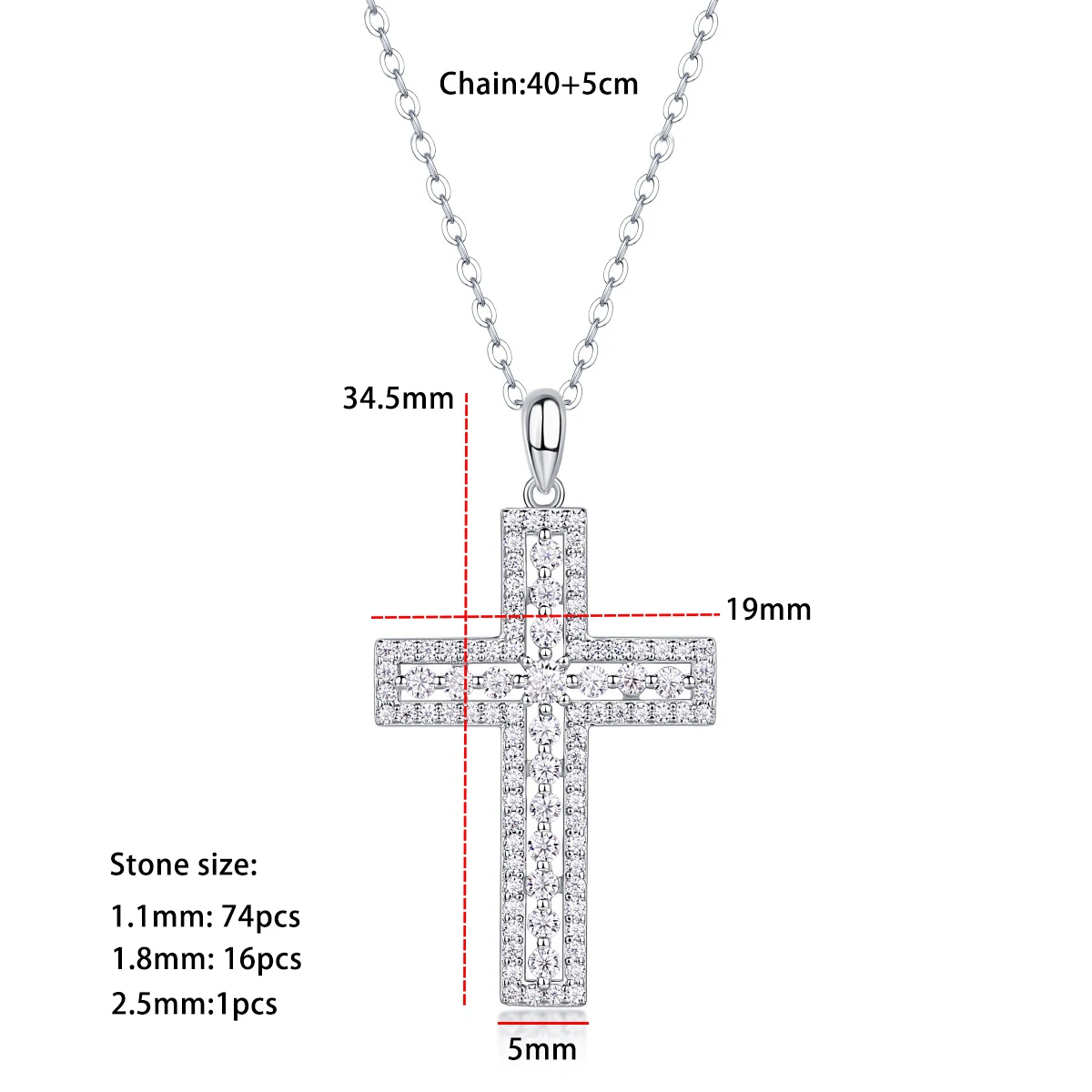 0.98cttw Cross