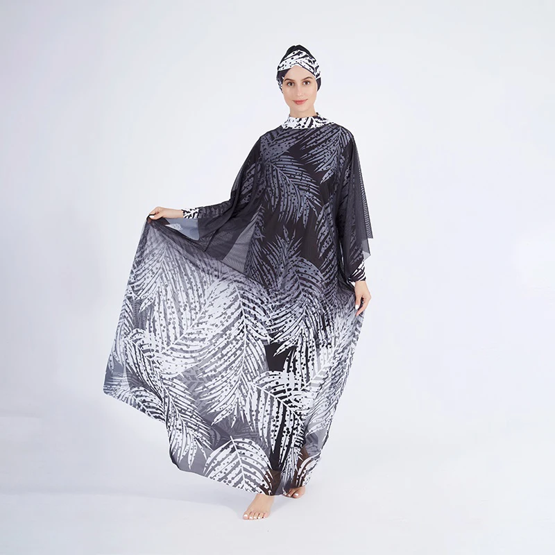 Burkini Muslim Swimwear Hijab Modest Swimsuit Women Islamic Cover Ups Swimming Suit Hijabs For Woman Long Sleeve Swim Bathing