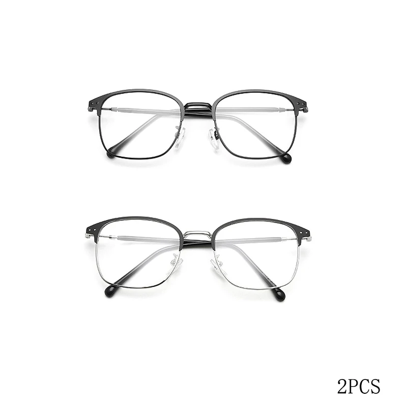 2PCS Black Silver