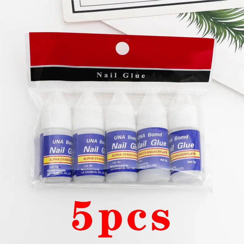 1/5/10Pcs Super Strong Fast Dry Nail Bond Glue for Acrylic Nails Professional Nail Glue for Press on Nails Tools (2g/3g/7g/10g)
