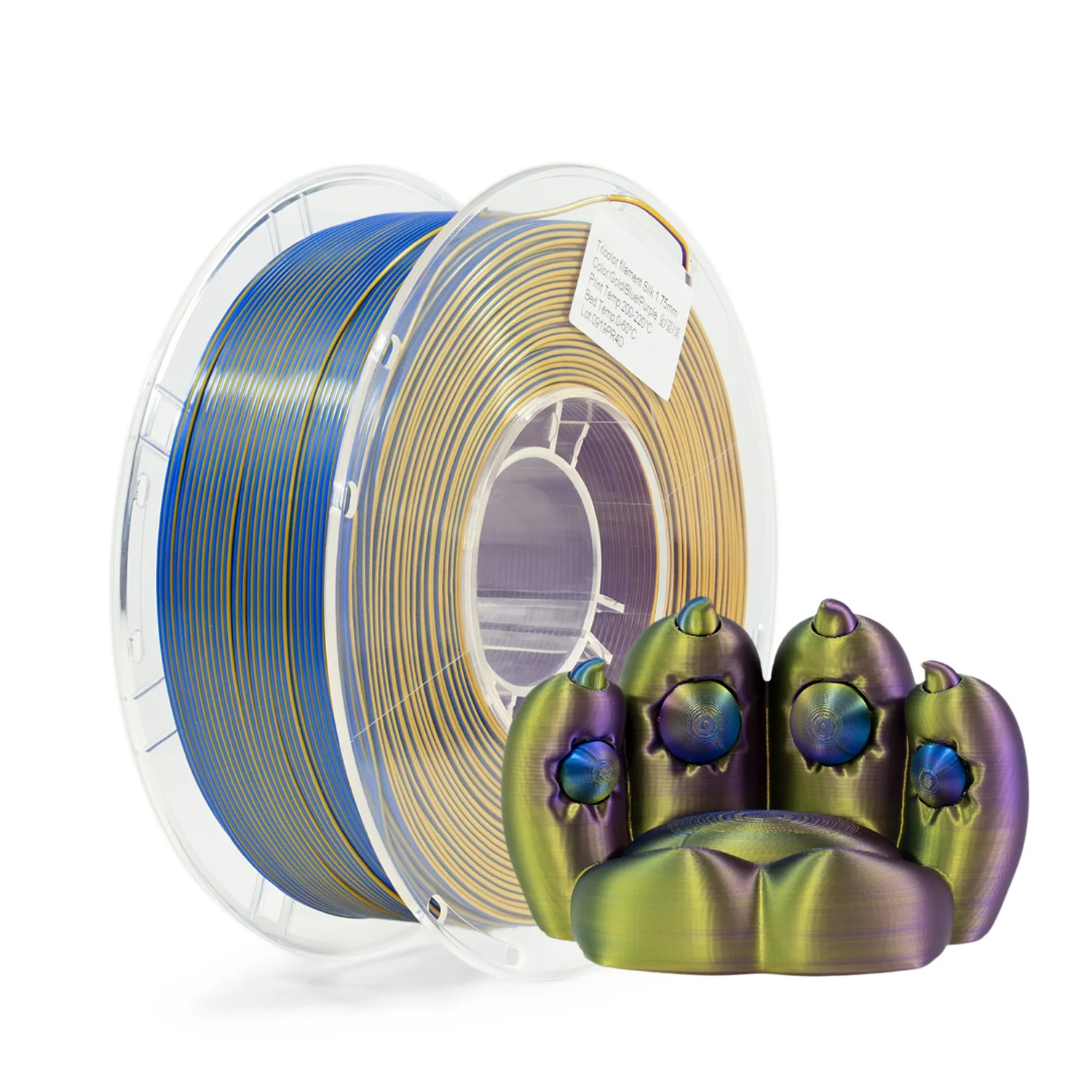 gold blue purple