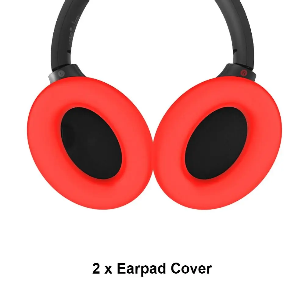 Headphone Earpads Cover for Sony WH-1000XM4 Silicone Replacement Earcups Anti-dust Shockproof Earmuffs Head beam Protective Case