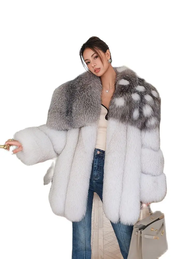 Fangtai 2024 Natural Real Fox Fur Coat Women Fur Coat For Women Warm Luxury Winter Jacket Women Promotion Female Vest Plus Size