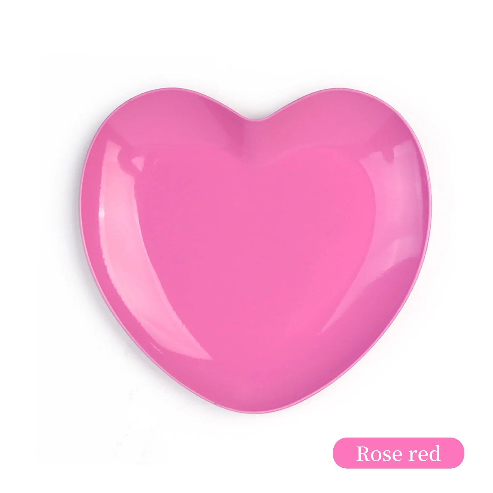 1Pcs Pink Heart Stainless Steel Cosmetic Storage Tray Nail Art Equipment Plate Tools For Doctor Dental&False Nails