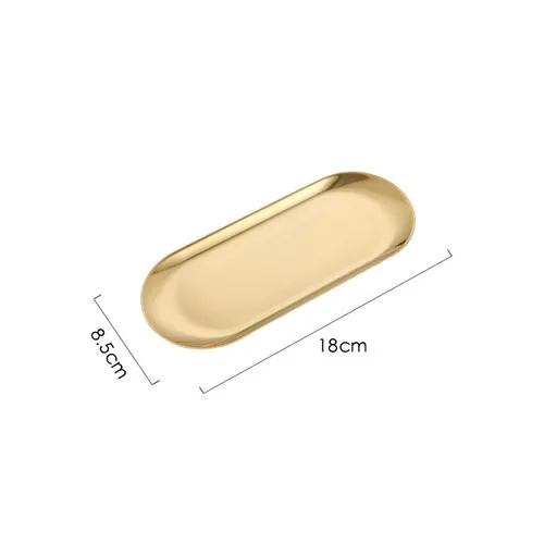 1Pcs Stainless Steel Nail Art Equipment Plate Doctor Surgical Dental Tray False Nails Dish Tools Cosmetic Storage Tray