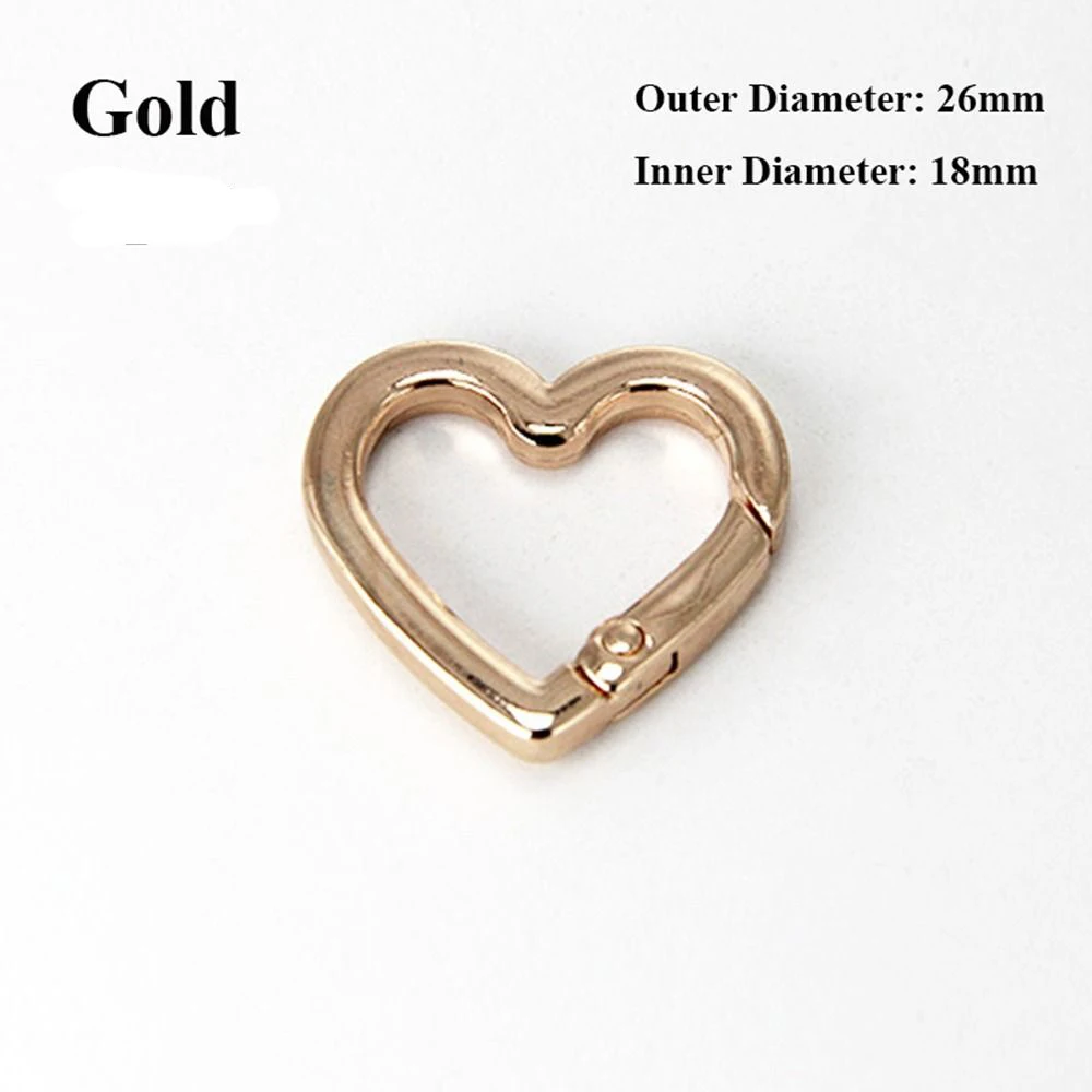 1pc O Ring Keyring With Diamonds Metal Spring For Keychain Pendant Bag Key Accessories Jewelry Making Supplies Charm Material