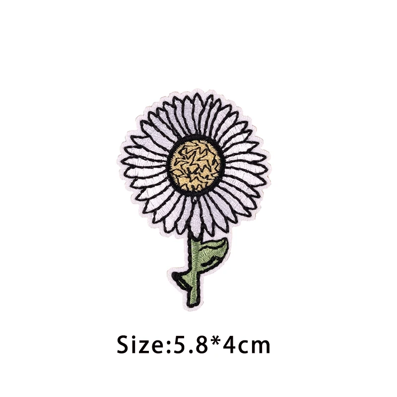 Summer Daisy Patches Clothing Thermoadhesive Sewing Patches DIY Crafts Women's T-shirt Bag Hat Needlework For Applique Stickers