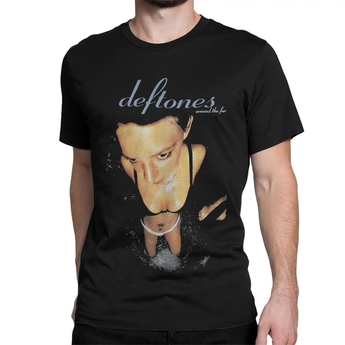 Skull Metal Band Music T-Shirts for Men Women Deftones Punk Rock Vintage Pure Cotton Tees Short Sleeve T Shirt Plus Size Tops