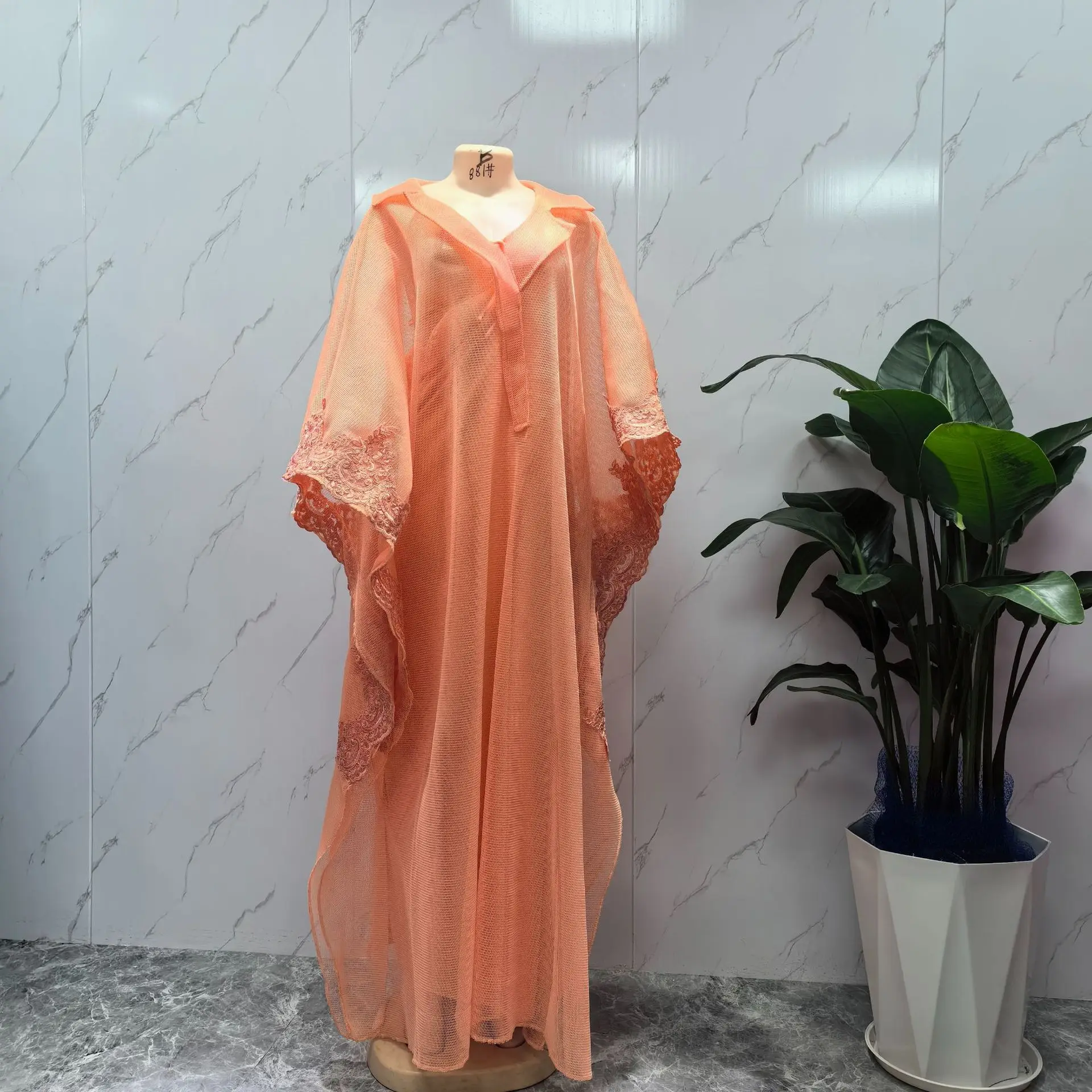 2024 Plus Size Abaya African Dresses for Women Traditional Embroidery Caftan Dress Abaya Muslim Robe Femme Clothes Maxi Dress