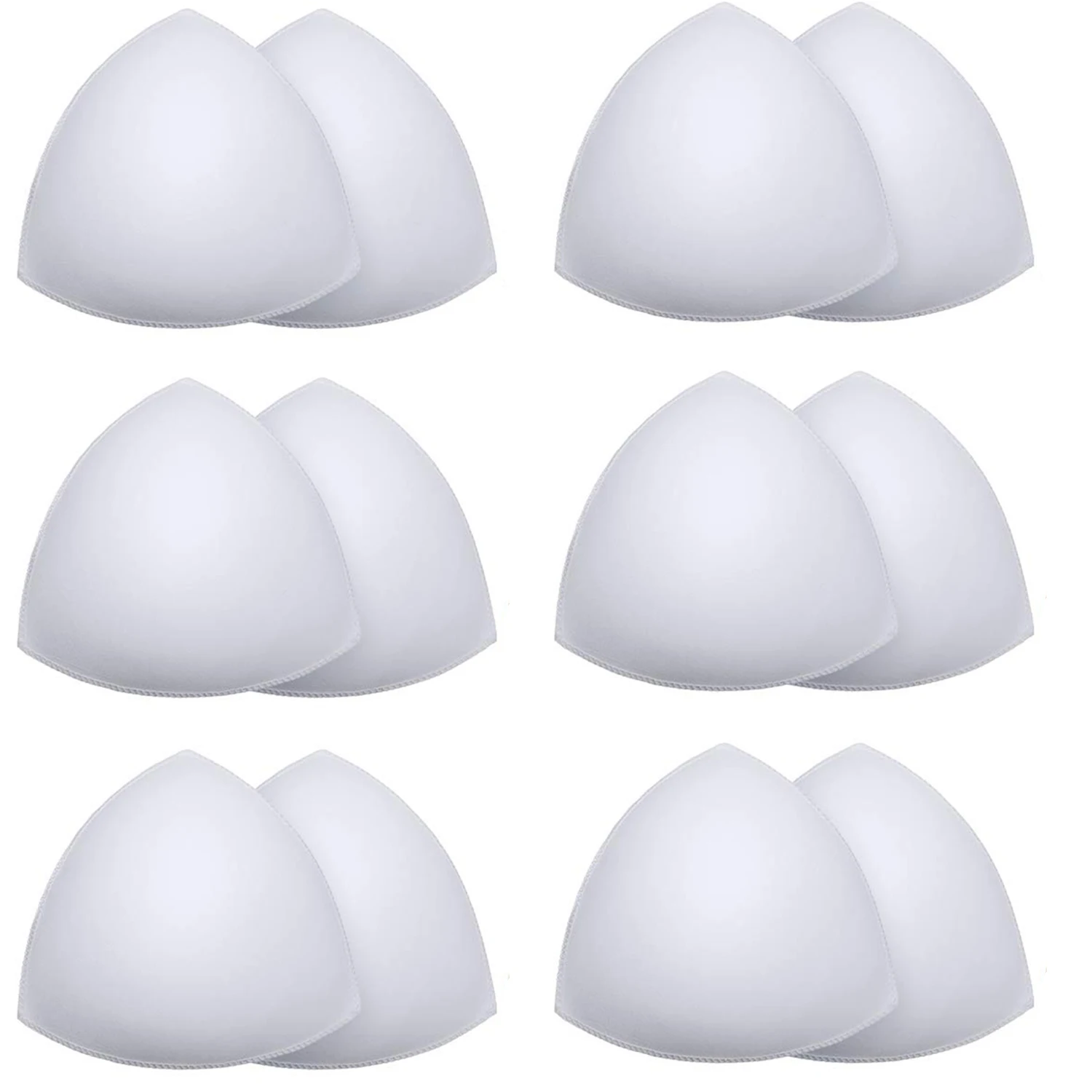 Triangle Sponge Push Up Bra Pads Set for Women Invisible Insert Swimsuit Bikini Breast Enhancers Chest Cup Pads Accessories