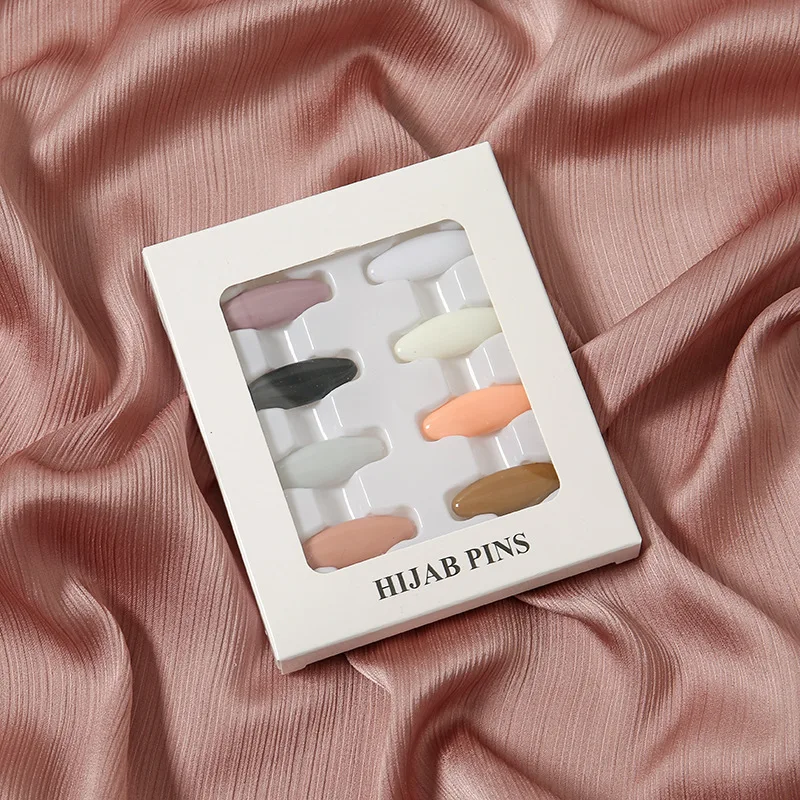 8PCS Multicolor Headscarf Pearl Pins Clips Pins Up Hijab Scarf Muslim Arab Shawl Islamic Accessories Women Jewelry 2023 New