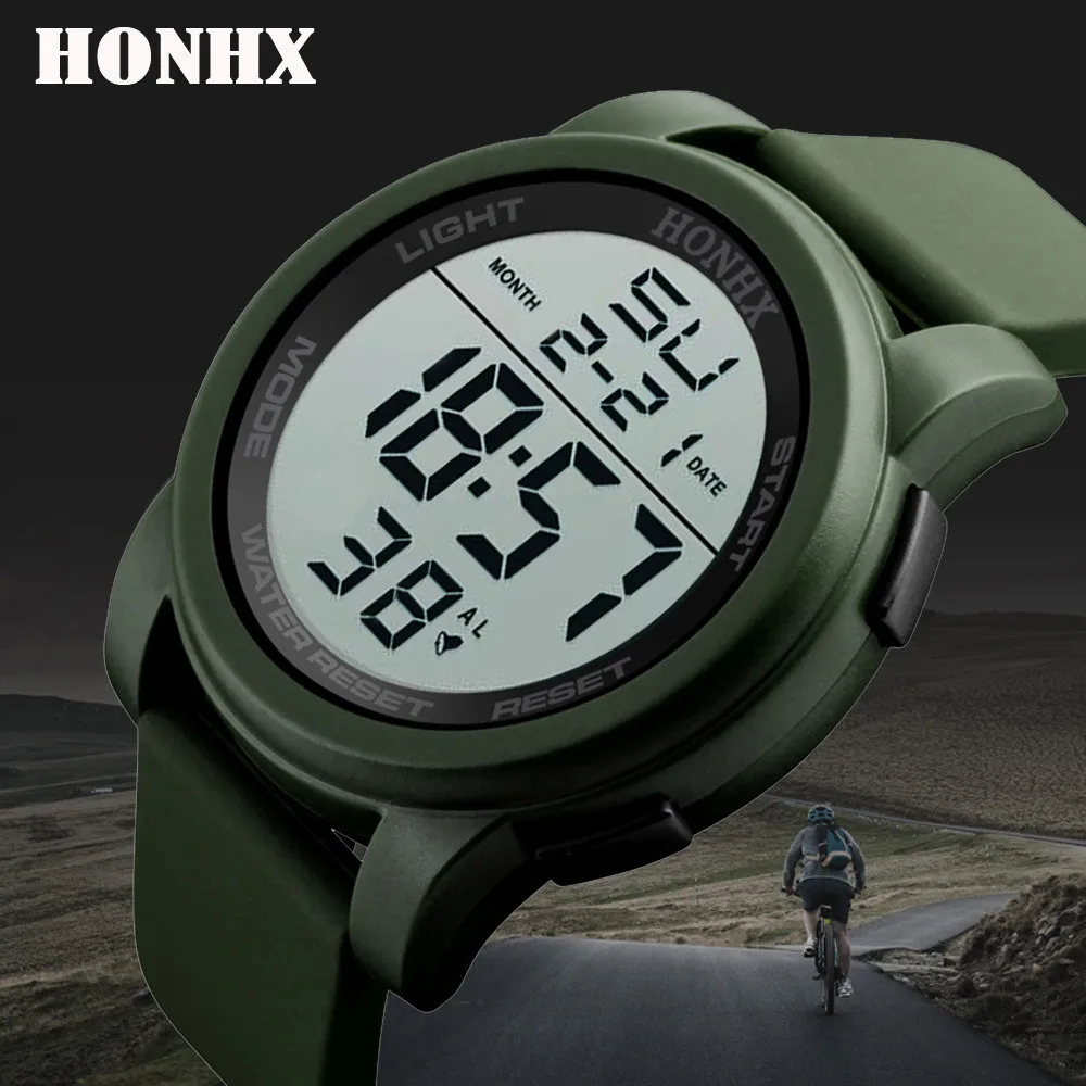 Luxury Mens Watch Luxury Men Analog Digital Military Sport Led Waterproof Wrist Watch Waterproof Luminous Relogios Masculino