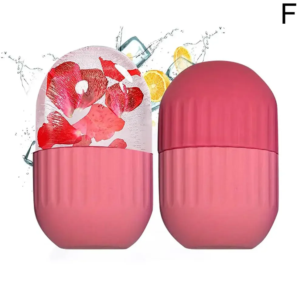 Face Beauty Massage Silicone Face Face Beauty Products Roller Capsule Ice Face Massage Mold Face Ice A3q7