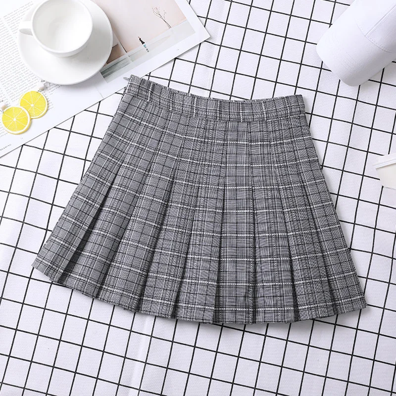 White  gray Plaid