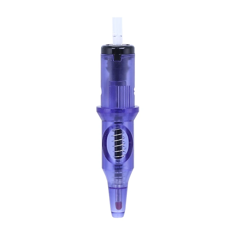 5/10pcs Ballpoint Tattoo Cartridge Needles 5 Colors Practice Needles Drawing for Motor Tattoo Pen Grip Cartridge Supplies