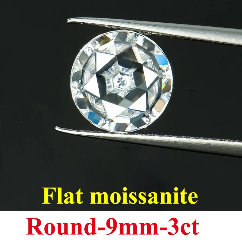 DJMAX Flat Moissanite Stones D Color VVS1 Clarity Oval & Pear Shape Lab Grown Gem Stones For DIY Jewelry & Watch Making