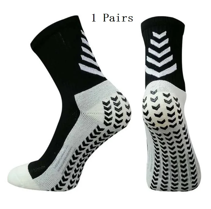 1 Pair New Football Socks Anti-Slip Breathable Men Women Thickened Towel Bottom Soccer Sports Socks Rugby Basketball Yoga Socks