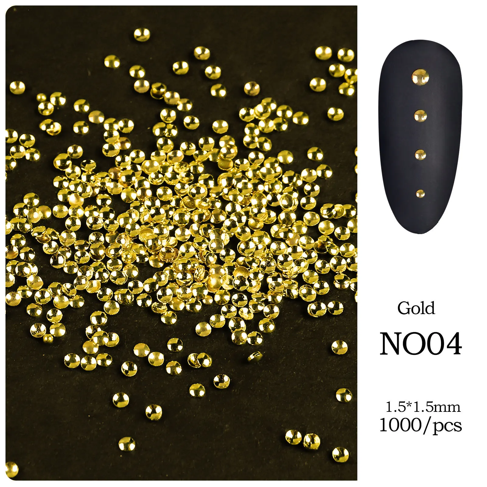 1.5mm Golden 2000pcs