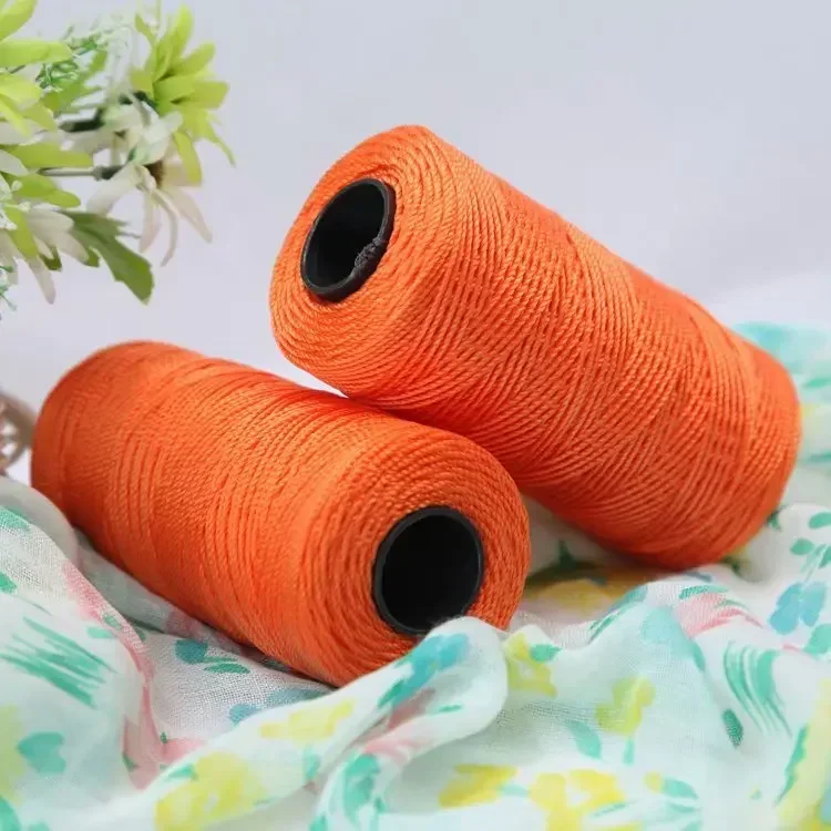 110g/Pc 3 Strands Ice Cotton Silk Thread Crochet Yarn Special Hollow Yarn Summer Season DIY Crochet Bag Hat Shoes Material Yarn