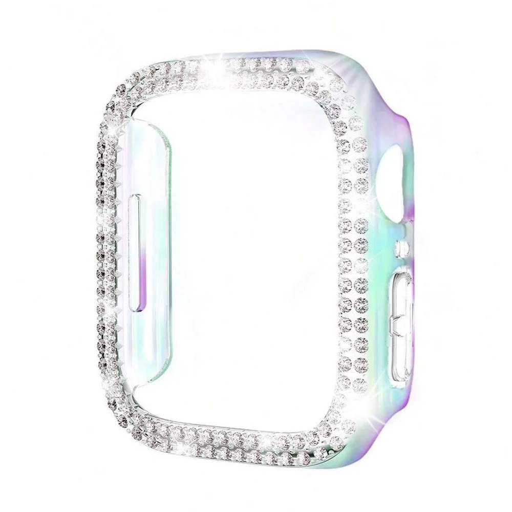 For Apple Watch Case Ultra Series 9/8/7/6/5/4/SE Bling Artificial Diamond Protector Cover For IWatch 38/40/41/42/44mm/45mm/49mm