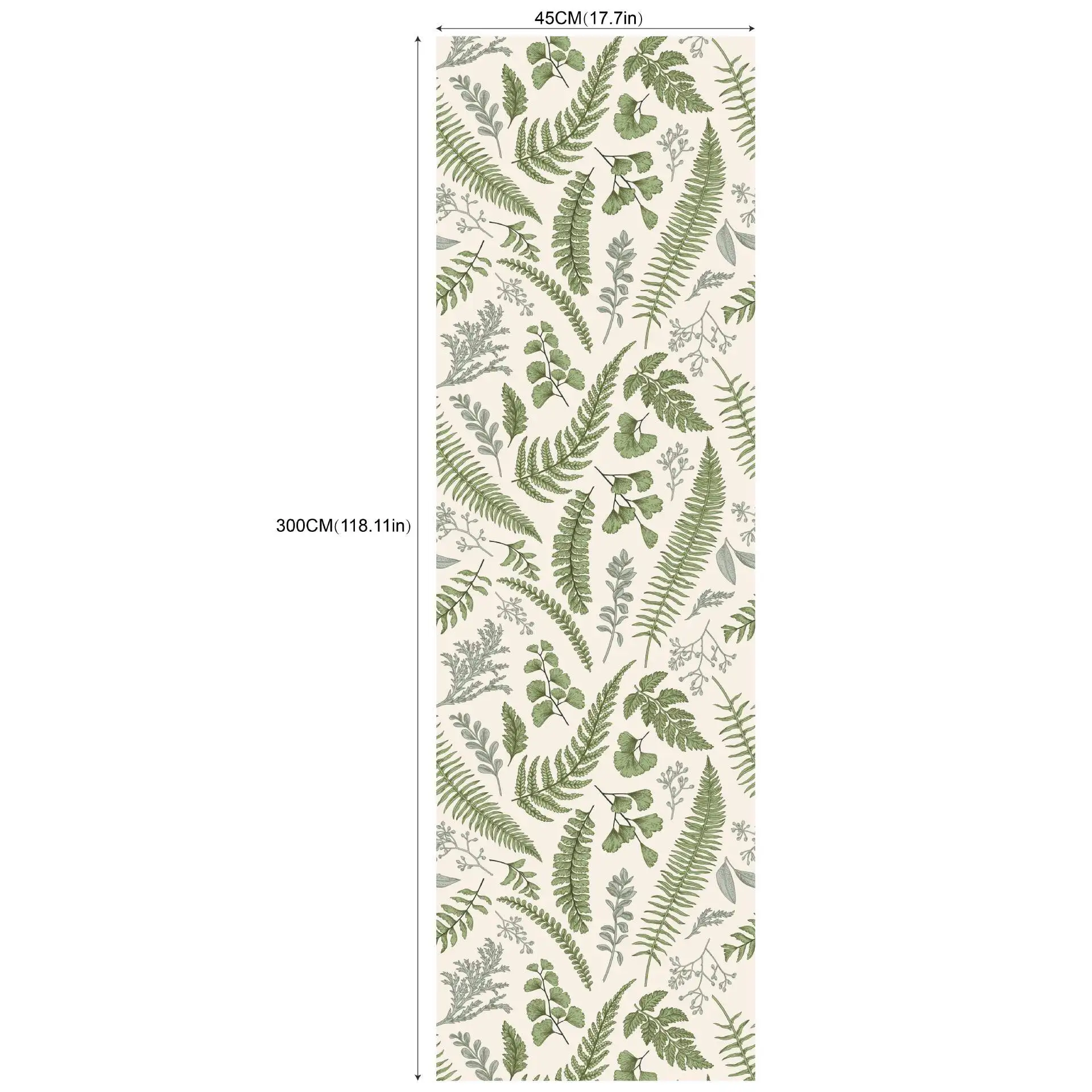 Green Plants And Flowers Seamless Self Adhesive Wallpaper Bedroom Living Room Study Home Decoration Background Makeover Stickers