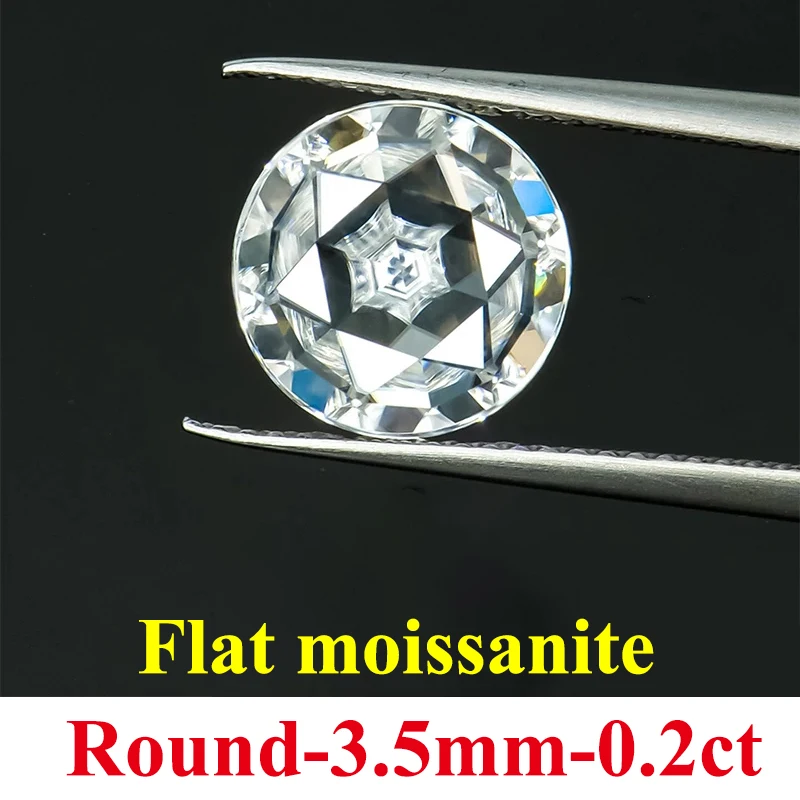 DJMAX Flat Moissanite Stones D Color VVS1 Clarity Oval & Pear Shape Lab Grown Gem Stones For DIY Jewelry & Watch Making