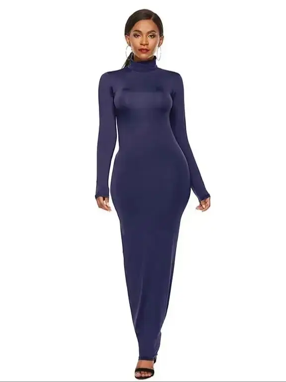 dark blue dress