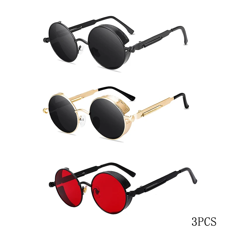 3PCS Black Gold Red