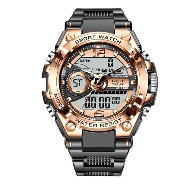 Rose gold black