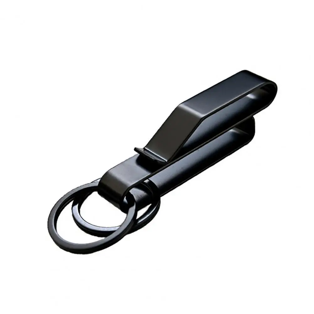 Waist Hanging Buckle Heavy Duty Universal Anti Lost Stainless Steel Keyring Security Clip Belt Key Holder Outdoor Accessories