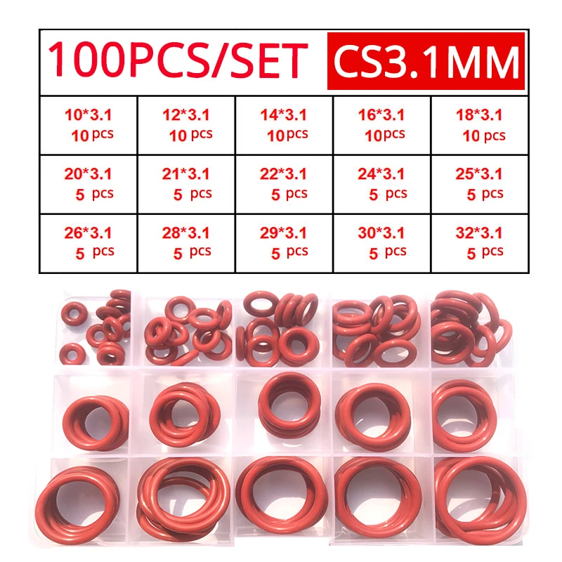 red 3.1mm (100pcs)