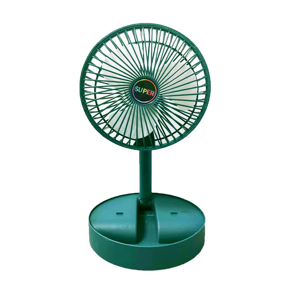 2024 Desktop Foldable Retractable Small Fan Mini Portable Charging USB Home Low Noise High Duration Standby Mini Electric Fan